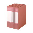 (まとめ) TANOSEE Zファイル(再生PP表紙) A4タテ 100枚収容 背幅17mm ピンク 1セット(10冊) 【×10セット】