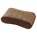 い草 枕 寝具 約幅35×奥行20×高さ10cm ブラウン 表面:イ草100% 南風 なんぷう ウェーブ枕 リビング ベッドルーム 寝室【代引不可】(3)