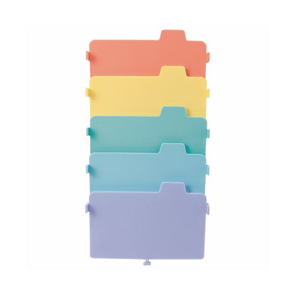 （まとめ）ライオン事務器 名刺整理箱仕切板 【No.51・100用】 160-67 1組（5枚） 【×30セット】