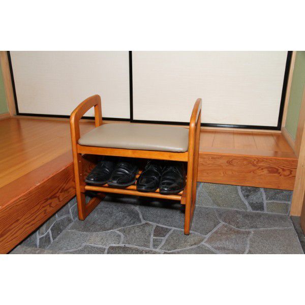 玄関椅子 高齢者 おしゃれ 木製 スリム 介護 玄関ベンチ 北欧 スツール 長椅子 ベンチ 高座椅子 椅子 収納 高さ調整 昇降 腰掛け 玄関用 安い 低い [3]