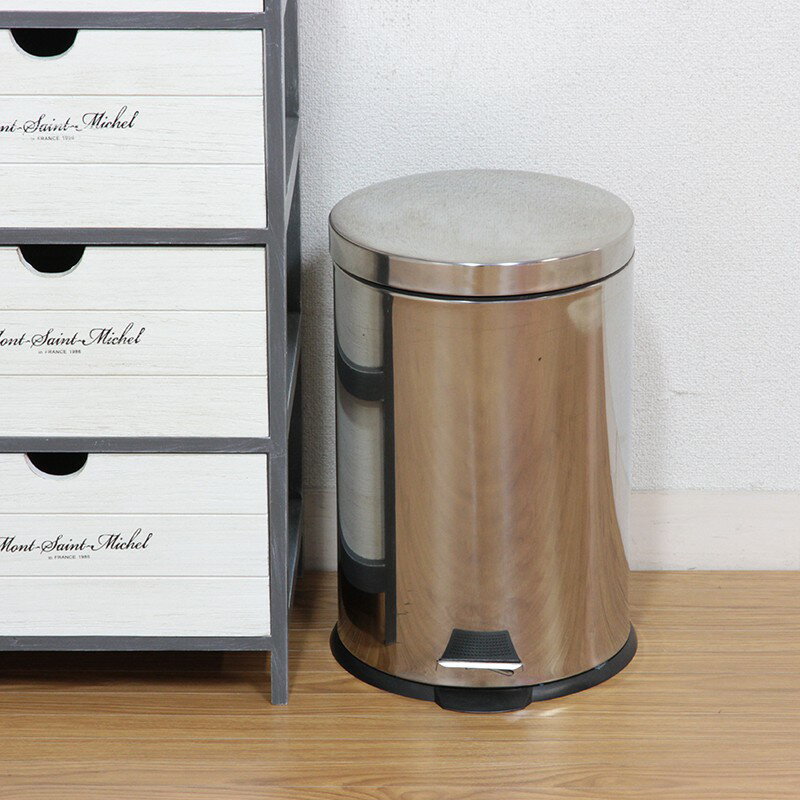 ゴミ箱 ごみ箱 ふた付き おしゃれ 20l ペダル 丸型 ステンレス ダストボックス ごみばこ 20リットル 洗面所 小さい 臭わない 蓋付き 省スペース リビング コンパクト 20L かわいい 中身 見えない 室内 スリム 一人暮らし 部屋 幅30 ミニ 小型 業務用 袋 見えない 開閉 [2]