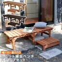 縁台 縁側 木製 デッキ 庭 ベンチ ウッドデッキ 天然木 diy スリム ベランダ ステップ 踏み台 屋外 台 ガーデン テラス 椅子 セット 2点 おしゃれ...