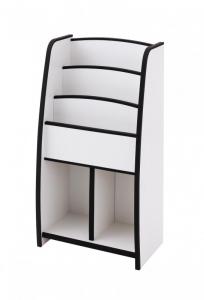 子供用収納 ソフト素材キッズファニチャーシリーズ 棚付絵本ラック libro リブロ スリムタイプ ブラックフライデー