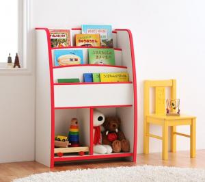 子供用収納 ソフト素材キッズファニチャーシリーズ 棚付絵本ラック libro リブロ レギュラータイプ ブラックフライデー