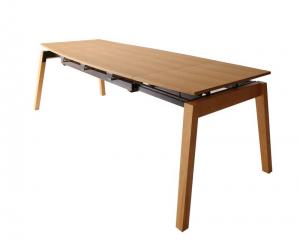 ダイニングテーブル 4人 6人 テーブル ダイニング 幅140 幅240 4人用 伸縮 伸長式 机 木製 おしゃれ カフェテーブル 食卓テーブル コーヒーテーブ...