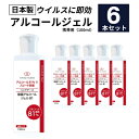 【日本製】【クリニックでも採用】アルコール81%配合 ハンドジェル 6個セット 携帯用 アルコール 消毒 除菌 手 指 ハ…