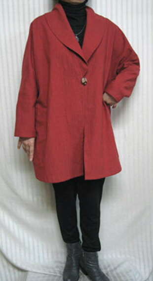 【大きいサイズ/日本製/オーダーメイド/送料無料】海が見たいといった君のコートは夕焼け色全11色/綿100% 大きいサイズ40代.50代.60代.70代 個性派...