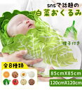 【INSで大人気】おくるみ ベビー 新生児 白菜型 ブランケット 秋 冬 帽子付き 85*85cm 120*120cm 大きいサイズ かわいい おしゃれ スイカ オレンジ 記念撮影 毛布 食物 出産祝い ベビータオル おもしろ 寝かしつけ 野菜 赤ちゃん ギフト