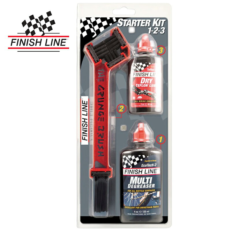 フィニッシュライン 【ロードバイク洗車におすすめ！】STARTER KIT 1-2-3 （スターターキット 1-2-3） ..