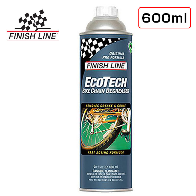 フィニッシュライン 【チェーンクリーナーにおすすめ】ECOTECH BIKE CHAIN DEGREASER （エコテックバイクチェーンディグリーザー）【600ml缶】 FINISH LINE 即納 土日祝も出荷