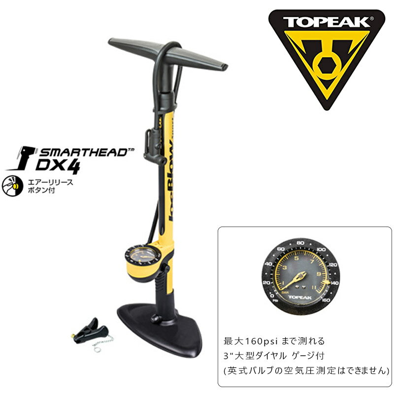 トピーク JOEBLOW SPORT3（ジョーブロースポーツ3）自転車空気入れ ロードバイク用フロアポンプ TOPEAK 即納 土日祝も出荷