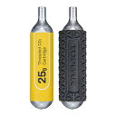 トピーク 25g ネジ付 CO2 カートリッジ 2本セット TOPEAK
