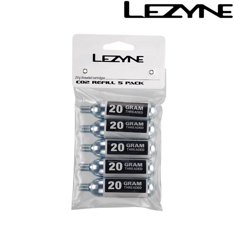 レザイン 【5本セット 700×25C用】CO2 CARTRIDGE 20G 5PCS（CO2カートリッジ20G 5PCS） LEZYNE あす楽 土日祝も出荷