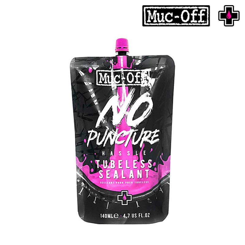 マックオフ NO PUNCTURE HASSLE TUBELESS SEALANT （ノーパンクチャーハッスルチューブレスシーラント） 140ml パウチ MUC-OFF あす楽 土日祝も出荷