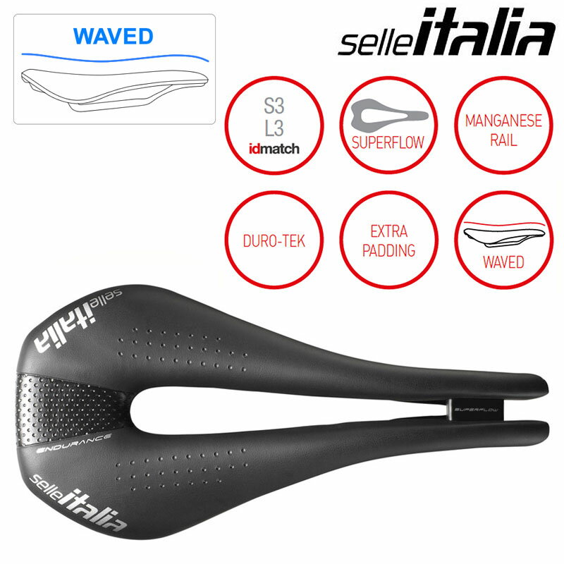 セライタリア WAVED：NOVUS SUPERFLOW ENDURANCE （ノーバススーパーフローエンデュランス） SELLE ITALIA 1