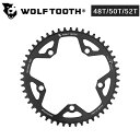 ウルフトゥース Drop stop Chainring（ドロップストップチェーンリング）130BCD 5Bolt 48T 50T 52T Wolftooth