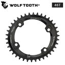 ウルフトゥース Drop stop Chainring(ドロップストップチェーンリング)110BCD 4Bolt ShimanoGRX PTE 楕円チェーンリング 46T Wolftooth 送料無料