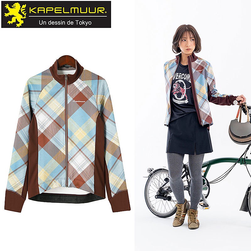 カペルミュール Ladies サーモジャケット マルーンチェックkpjk175 KAPELMUUR 送料無料