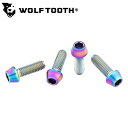ウルフトゥース Ti Oil Slick water bottle cage bolts 4 pack(Tiオイルスリックウォーターボトルケージボルト4個入) Wolftooth
