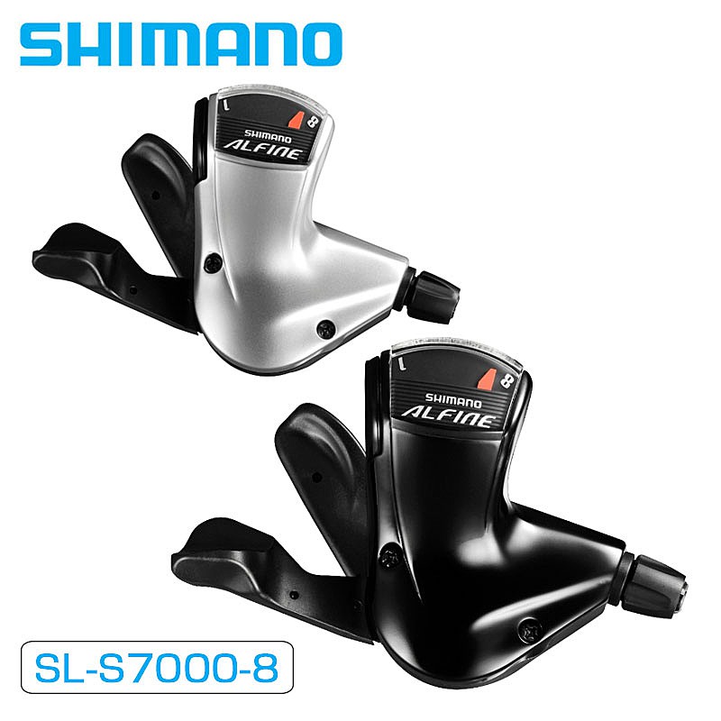 ◆ SL-S7000-8 シマノ ALFINE - ラピッドファイヤープラス - シフティングレバー - 8スピード 【製品の仕様】 ●モデル番号： SL-S7000-8 ●シリーズ： ALFINE S7000/S700 シリーズ ●トップノーマル： &#10004; ●クランピング直径 (mm)： 22.2 ●シフトレバーケーブル_インナーケーブル_ステンレス： &#10004; ●最大マルチシフト（メインレバー/リア）： 1 ●OPTICAL GEAR DISPLAY_あり： ハンドルバーの上 ●リアスピード： 8 ●推奨シフトレバーケース： OT-SP41 ●リリース機能_2ウェイリリース： &#10004; ●シフトレバーケーブル調整： &#10004; ●シフタータイプ： RAPIDFIRE PLUS ●対応リアディレイラー/内装ハブ： SG-S7000-8 SG-S7001-8◆ RAPIDFIRE PLUS マウンテンバイクのサイクリストは、ラピッドファイヤープラスを1985年以来使用しています。 ラピッドファイヤープラスは、今もXCレーサーからフリーライダーまでを勝利に導く選択肢です。ラピッドファイヤープラスは迅速なシフティングに適していて、サイクリストに3つのギアを1回のストロークでダウンシフトできる機能を提供します。SHIMANO DEOREからXTRまでのラピッドファイヤープラスシフターには、すべて2ウェイリリースの機能が備わっています。これは、人差し指によるプルまたは親指によるプッシュによるリリースシフトを意味しています。◆ Top Normal トップノーマルリアディレイラーは従来はスプリングディレイラーです。ラピッドファイヤープラスのユーザーは、トップノーマルリアディレイラーの反応時間を長くとることを好む傾向があります。ギアをすばやくダウンシフトするからです。迅速な反応を得ることが重要なライダーは、指の中で一番強い親指でインワードシフトを行う機能も歓迎しています。◆ 2WAY-RELEASE RAPIDFIRE PLUSシフターリリースレバーは、ピストルのようにグリップの方へ引いて操作するため、多くの場合トリガーと呼ばれています。SHIMANO ALIVIOからXTRまで、RAPIDFIRE PLUSシフターのリリースレバーは同じ方法で操作できますが、親指で押すことでリリースシフトを作動させる機能も追加されています。◆ オプティカル ギア ディスプレイ オプティカル ギア ディスプレイは、バイクのライディング中にどのギアポジションが選択されているかを示します。ライダーは、下側または上側で何段のギアを選択できるか確認できます。これにより、シフトコントロールも楽になります。