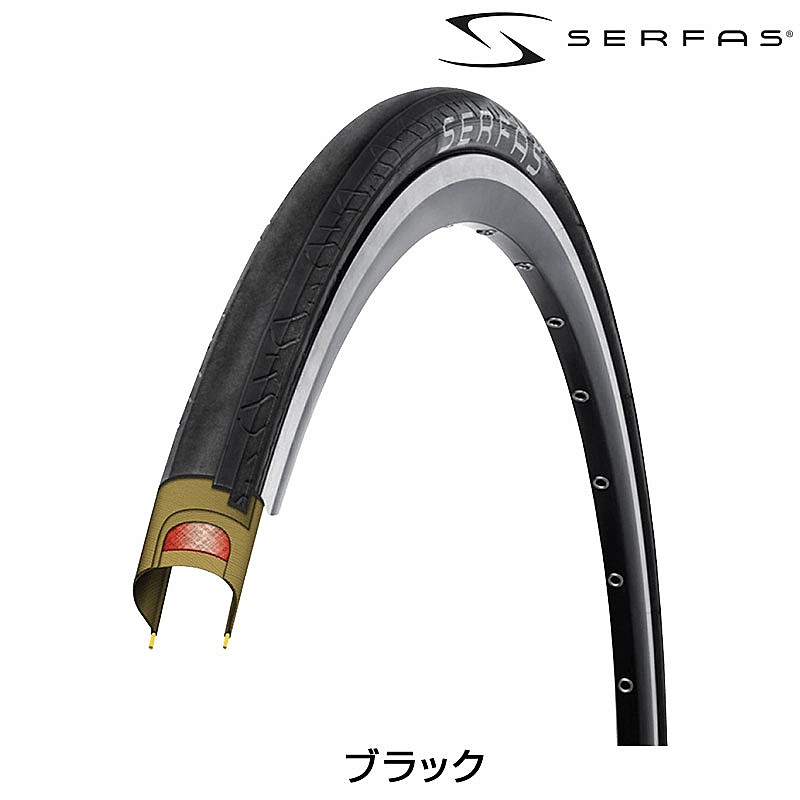 サーファス MEO SECA WIRE （セカワイヤー）ロードタイヤ 700×23C 700×25C SERFAS