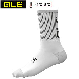 アレ FENCE PRIMALOFT （フェンスプリマロフト）SOCKS WHITE_BLACK【-4℃～8°C対応】 ale