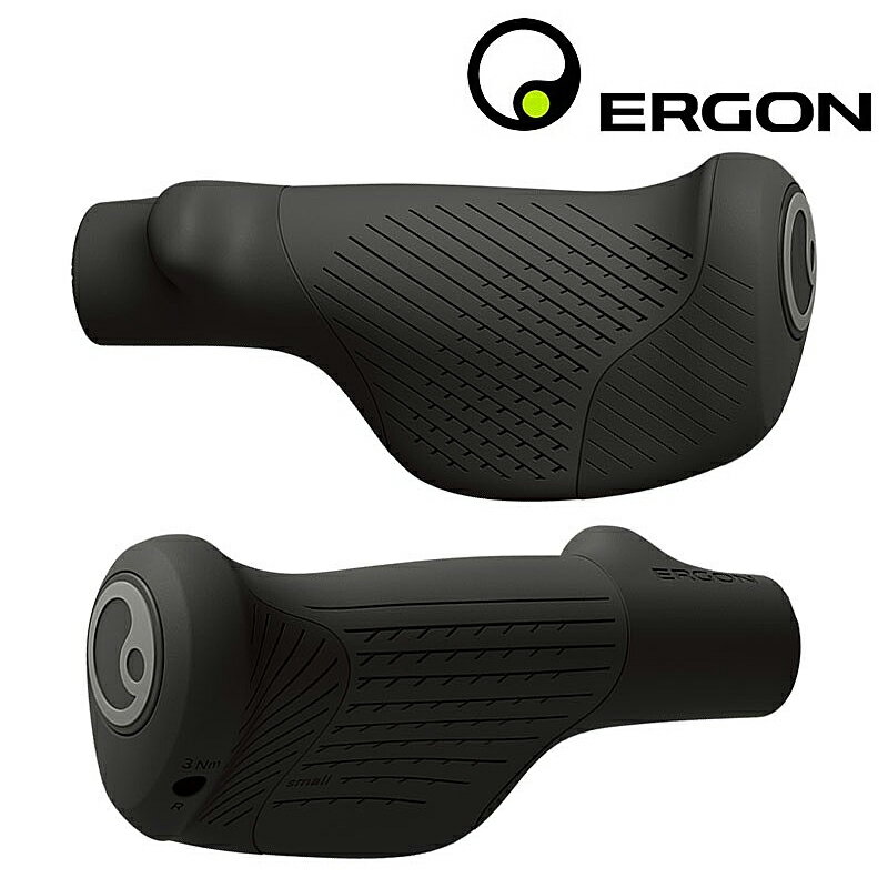 ●ERGON(エルゴン) GP2 グリップ 長さ：ロング／ロング ブラック×グレー【北海道・沖縄・離島地域 配送不可】