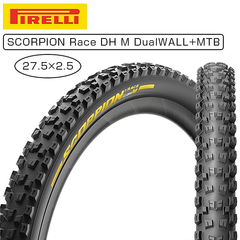 ピレリ SCORPION Race （スコーピオンレース） DH M DualWALL+ MTBチューブレスタイヤ 27.5×2.5 PIRELLI 送料無料