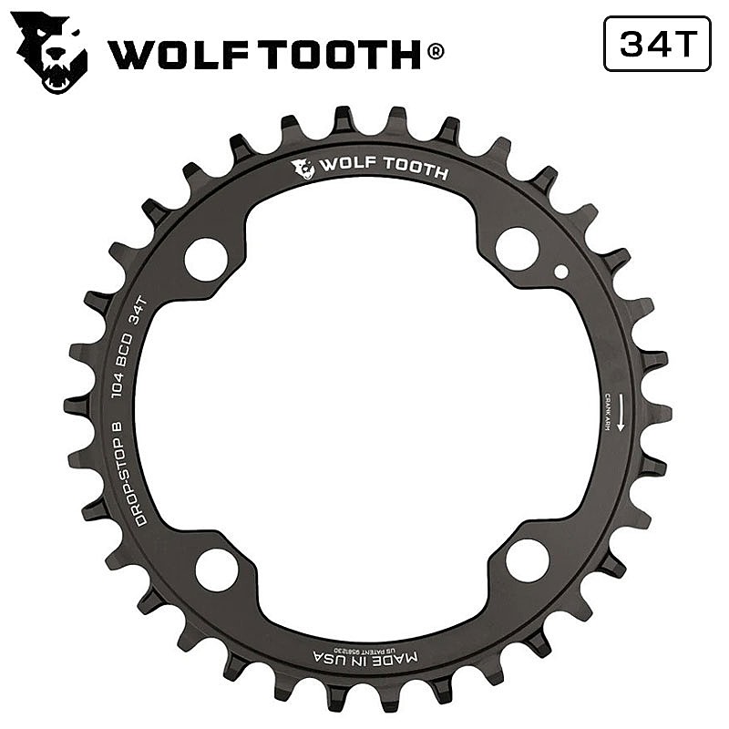 եȥ Drop stop B Chainring ʥɥåץȥåB󥰡104 BCD 34T Wolftooth ...