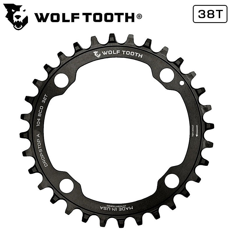 եȥ Drop stop B Chainring ʥɥåץȥåB󥰡104 BCD 38T Wolftooth ...