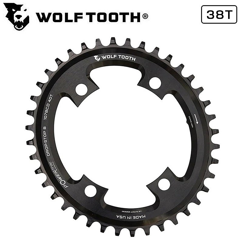 ウルフトゥース ELLIPTICAL 107 BCD CHAINRING FOR SRAM 38T Wolftooth