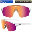 クー ALIBI (アリバイ)フレームカラー:ホワイトマット フォトクロミック・フクシアミラーレンズ KOO(4)