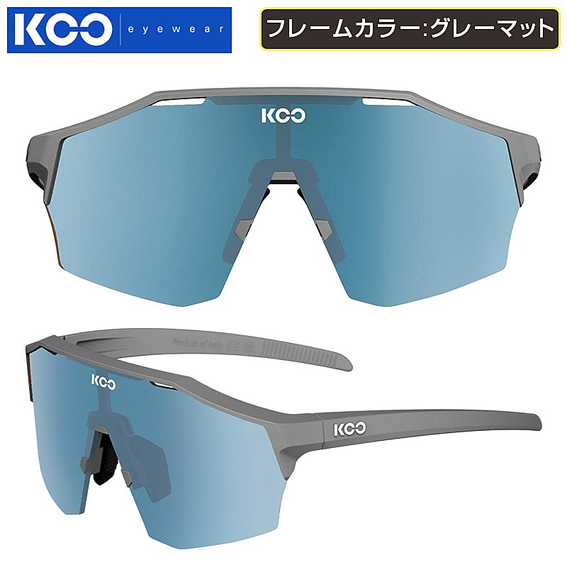 クー 【レギュラーサイズ】ALIBI (アリビ)フレームカラー:グレーマット ターコイズミラーレンズ KOO