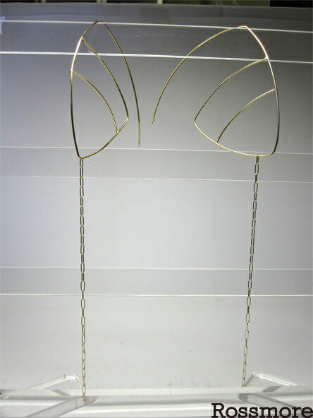 Rossmore ロスモア MTN Earrings Gold W/Chain ピアス emtn1c-tri