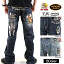 SALE デニムパンツ VANSON×TOM JERRY バンソン コラボ トム＆ジェリー ジーンズ ボトム tjv-2223