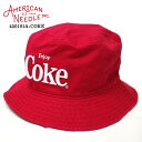 AMERICAN NEEDLE AJj[h Coca-Cola RJR[ Twill Bucket oPbgnbg 450101a-coke