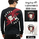 THE BRAVEMAN×BETTY BOOP ベティーブープ 天竺 長袖Tシャツ ロンTEE bbb-2444(4)
