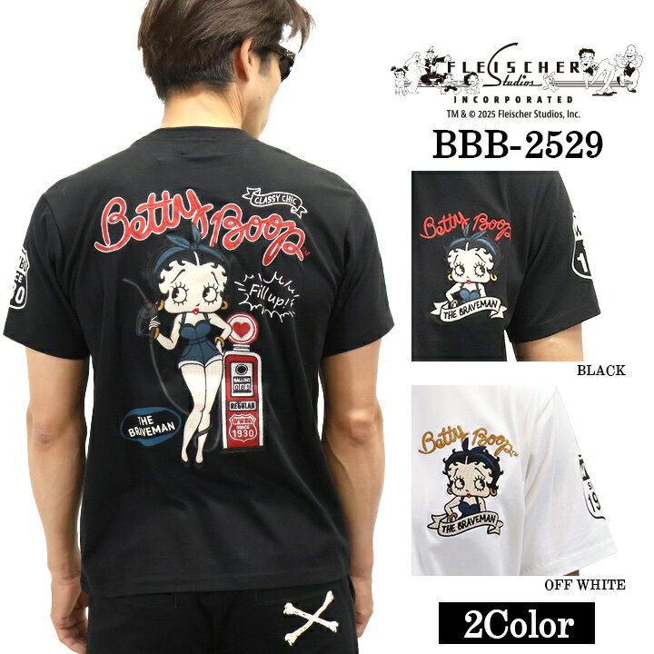Rakuten - THE BRAVEMAN×BETTY BOOP ベティーブープ ベア天竺 半袖Tシャツ bbb-2529