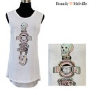 BrandyMelville ブランディーメルビル タンクトップ スカル mx498