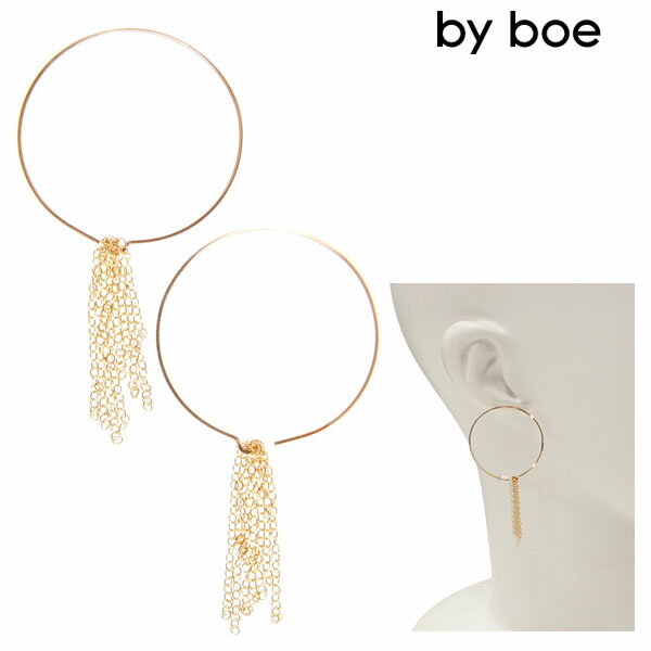 バイボー by boe バイボー ピアス GF WIRE HOOP+SHORT CHAIN CLUSTER EARRING チェーン e7