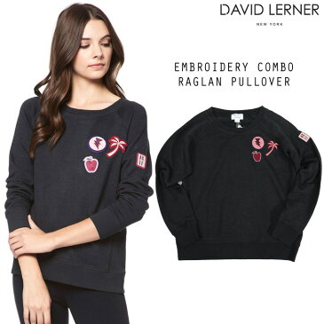 【David Lerner】デイヴィッドラーナー ラグランプルオーバー スウェット トレーナー dat0572-black