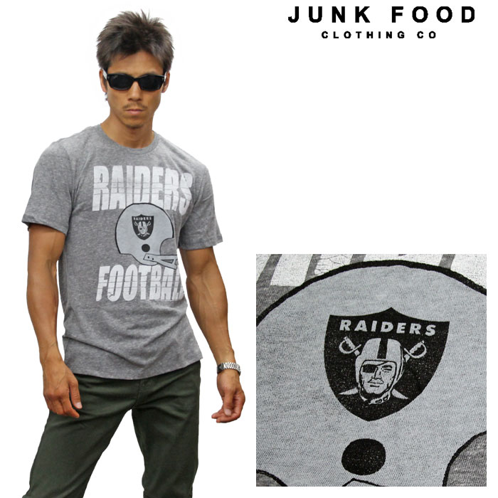 JUNKFOOD ジャンクフード 半袖Tシャツ 《NFL Collection》OAKLAND RAIDERS n8043-7780