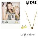 ハートピアス KITSCH キッチュ I LUV ME NECKLACE & EARRING SET ハート ピアス ネックレスセット kitsch03