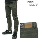 NEO BLUE ネオブルー カラースキニーパンツ ARMY GREEN アーミーグリーン カーキ nb224