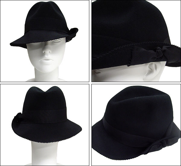 SanDiegoHat ����ǥ������ϥå� TURNED BRIM FEDORA �ե���� �ϥå� ˹�� ���ޤ�˹�� cha6360osblk