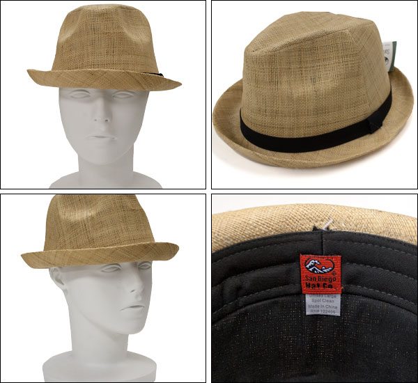 SanDiegoHat ����ǥ������ϥå� ˹�� RAFFIA FEDORA ���ޤ�˹�� rhf602
