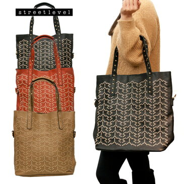 STREET LEVEL ストリートレベル 鞄 トートバッグ スタッズ STUDDED TOTE 4932