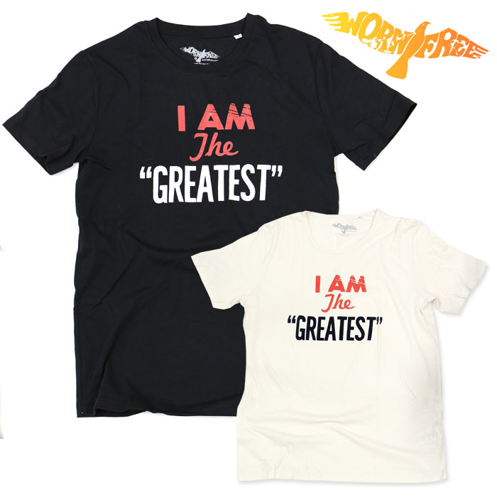 WORN FREE ウォーンフリー 半袖Tシャツ Muhammad Ali モハメド アリ THE GREATEST ali19