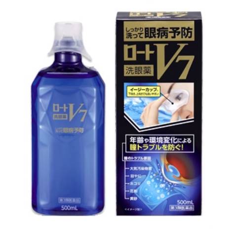 【第3類医薬品・送料込】ロート製薬 ロート V7洗眼薬(500mL)