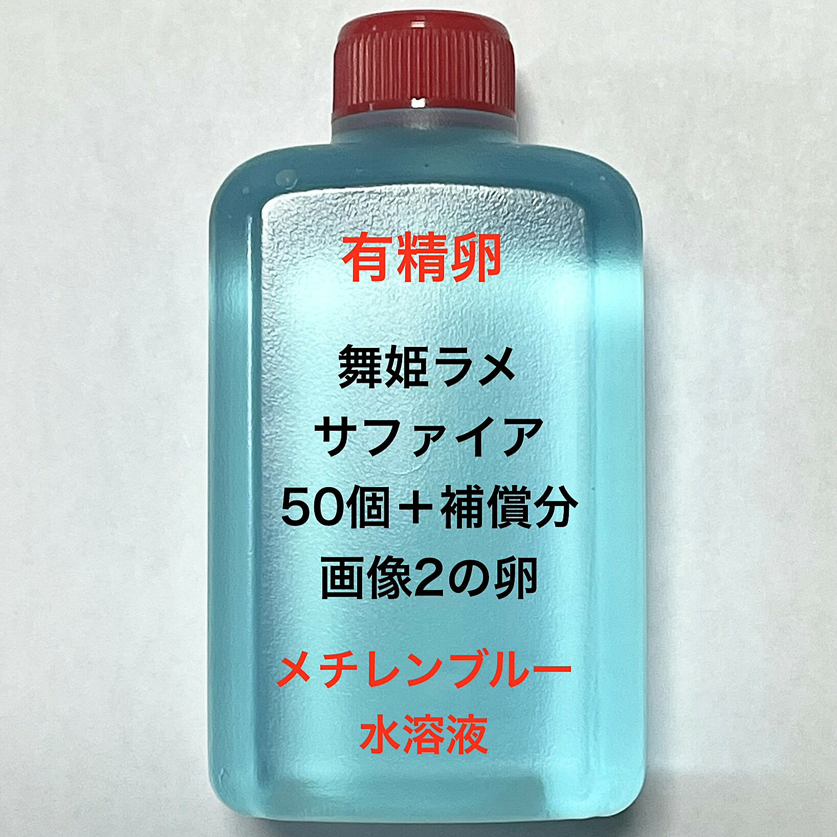 K※メダカの卵 有精卵初出荷※●サファイア系★ピンク系★画像2のメダカの卵【舞姫ラメサファイア有精卵：50個＋補償分】●※ご注文確定後3日前後での発送になります※●